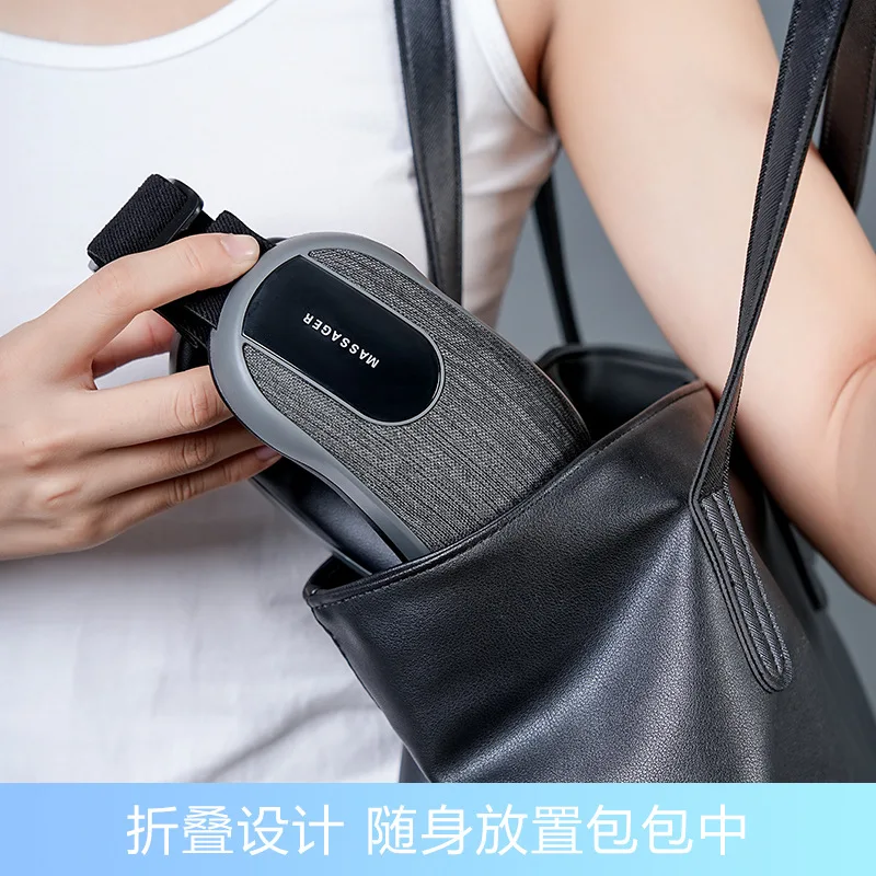 Eye airbag massager, rechargeable electric hot compress eye protector, bluetooth music sleep meter, folding massager