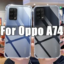 Transparent Shockproof Anti-Scratch Clear Phone Case for Oppo A74 (Clear)