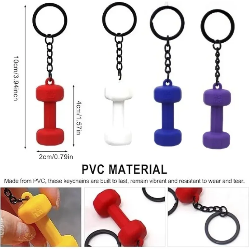 1개의 역도 키체인, 헬스장 문화 및 피트니스 애호가를 위한 미니 바벨 참, 수집용 액세서리 및 특별한 선물