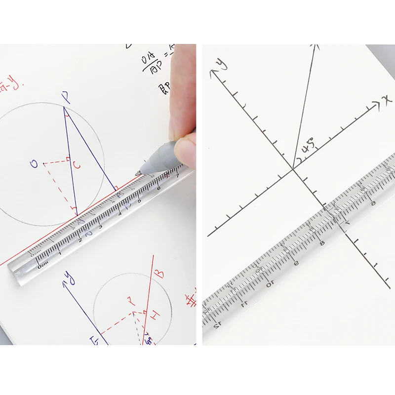 Transparent Triangle Ruler Multi-Function Ruler DIY Drawing Students School Office Supplies triangle ruler drawing ruler