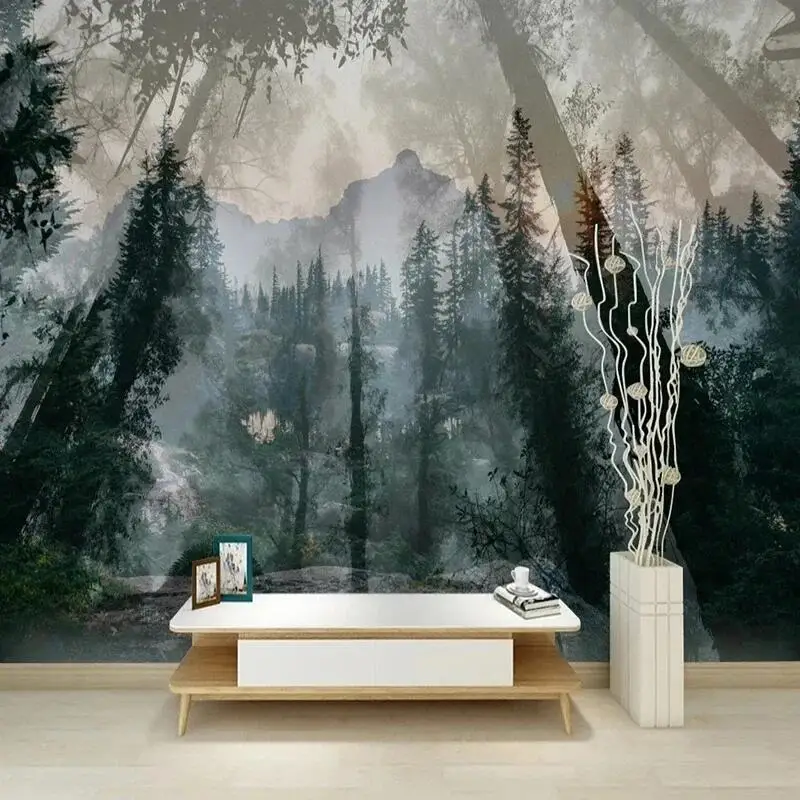 

3D Wallpaper Tropical Virgin Forest Scenery Photo Wall Mural For Living Room Sofa Background Wall Home Decor Fresco Papel Tapiz