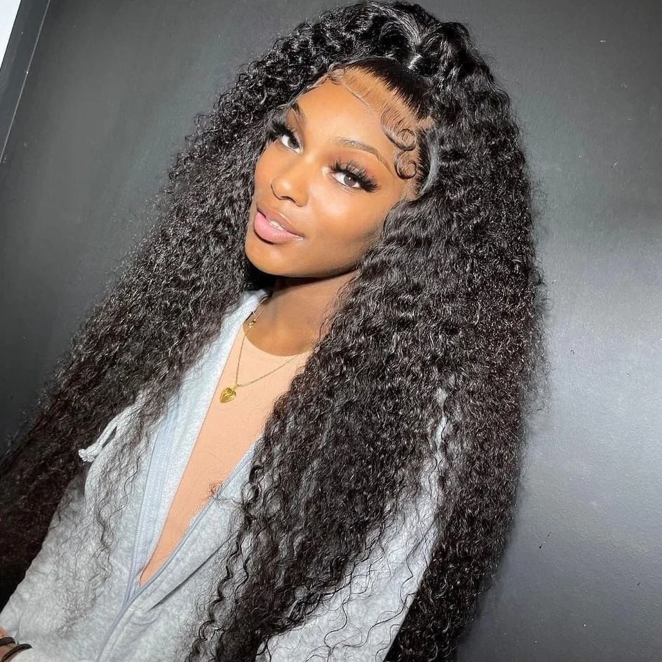 

Water Wave 4x4 Lace Closure Wig 13x4 Lace Front Wig Brazilian Curly Human Hair Wigs For Women HD Transparent Lace Frontal Wig