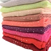 Stripe Sequins Viscose Cotton Scarf Ribbed Women Wraps Plain Muslim Hijab Headband Fringe Headscarf Islam Long Shawl 70x180cm 4