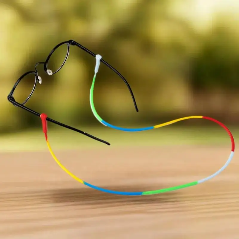 Versatile Silicone Eyewear Strap with Chain