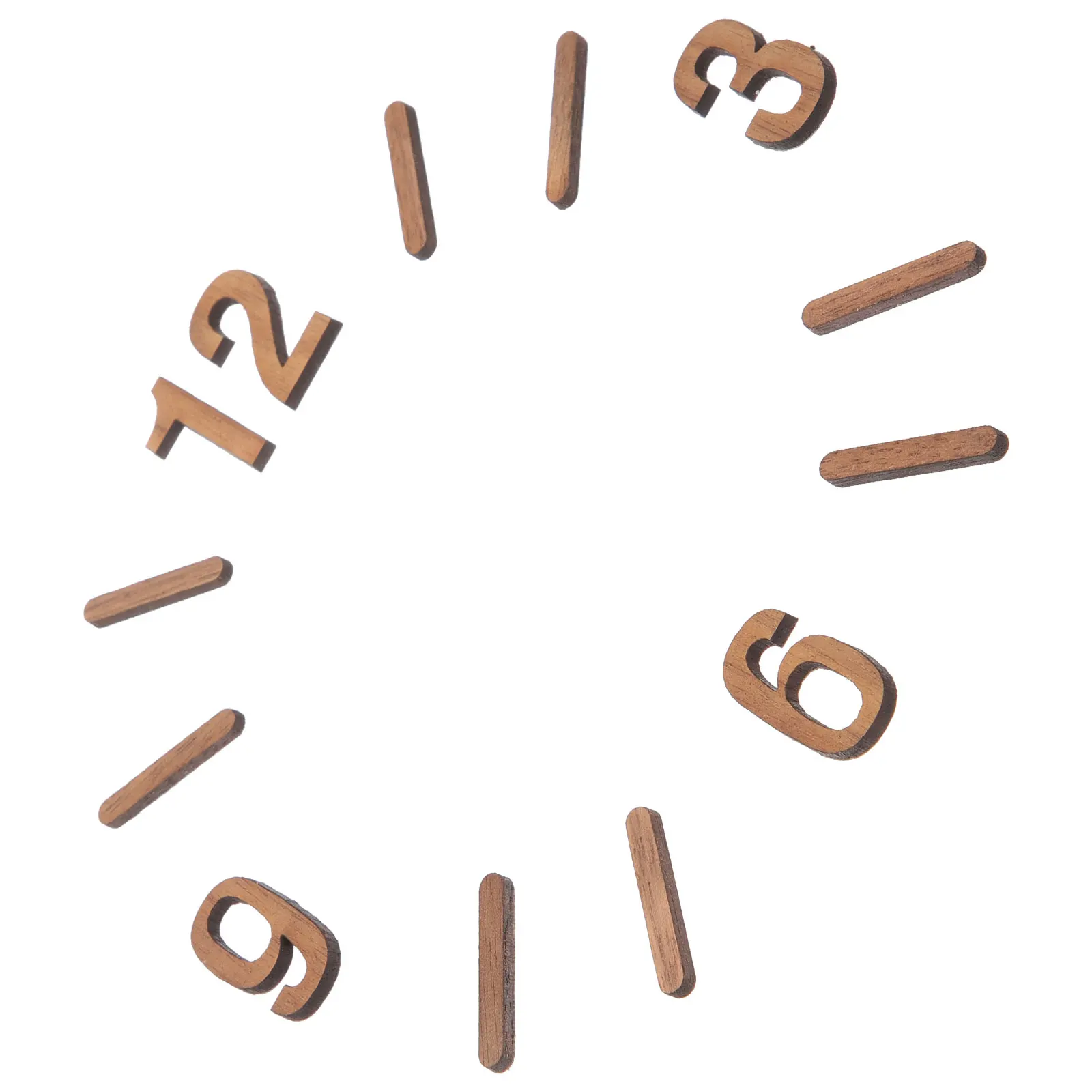 Digital Wall Clock,Wall Clock,Digital Display Clock,Wooden Wall Clock DIY Numerals Kit Replacement