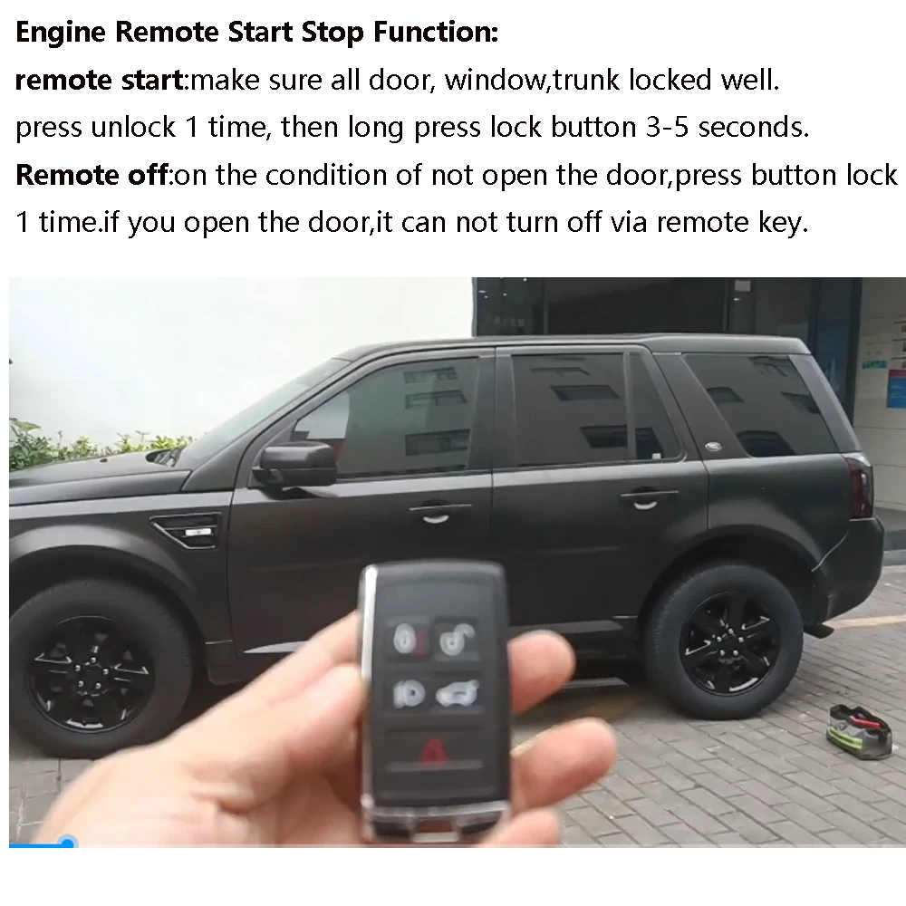 Car Engine Remote Start Stop Keyless Entry System Module for Landrover  Range Rover Jaguar F-face Evoque Unlock Lock Car Product