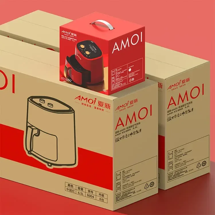 6.5L large capacity authentic air Fryer new China Red multi-functional home electric fryer fries machine 4