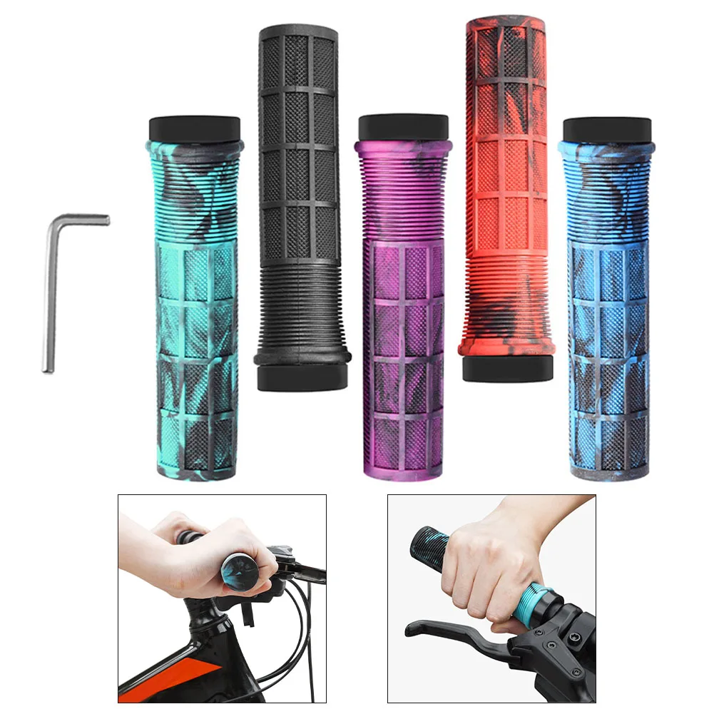 Bicycle Handle Grips High Quality 19mm Mountain Bike Grips Non-slip Mtb Cuffs Shock Absorption BMX/Downhill Folding Bike