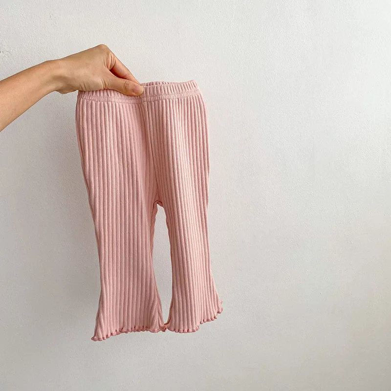 Baby Girls Solid Flare Pants Infant Trousers