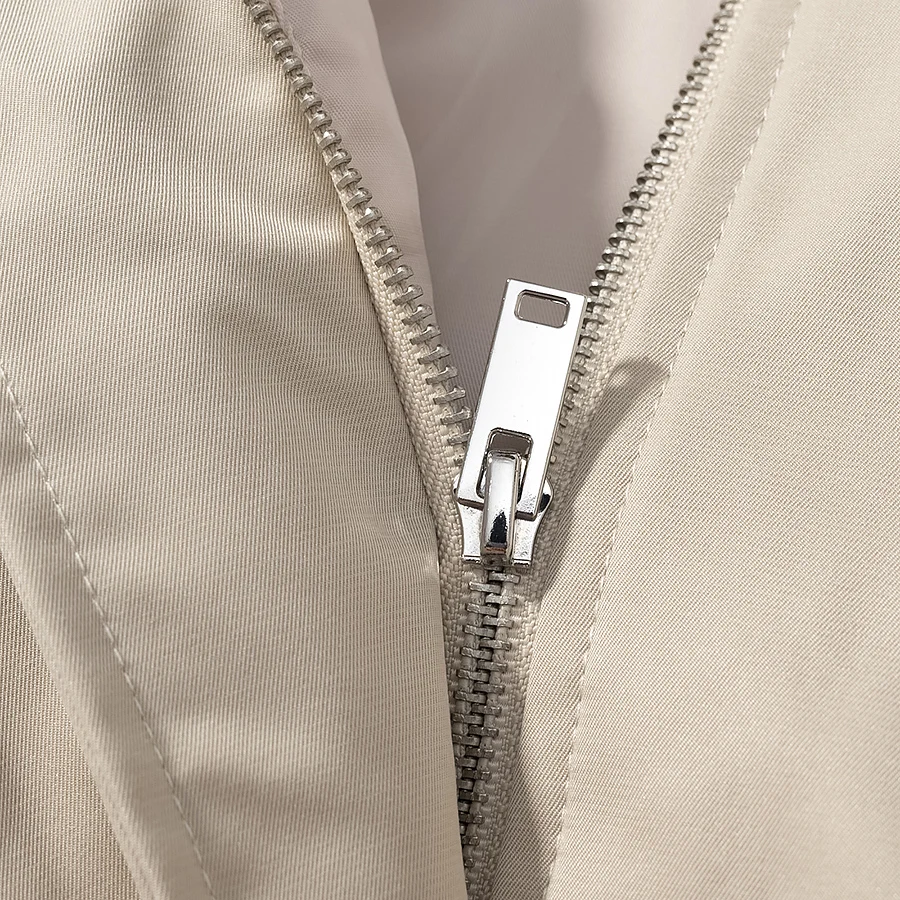 Women Fashion Windbreaker High Neck Buttons Long Sleeve Single-Breasted Coats Lady Street Solid Lace Up Stand Collar Trench Coat