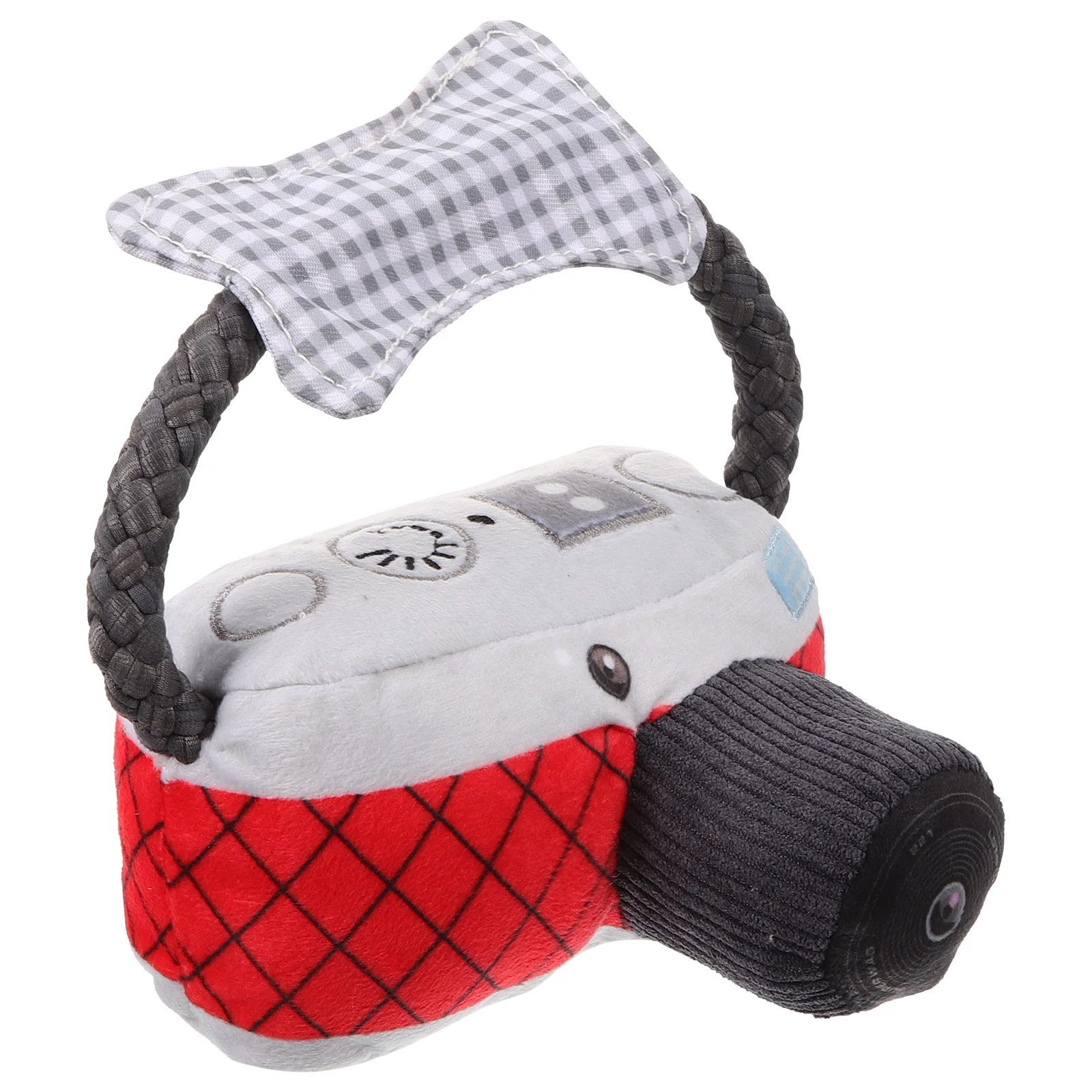 

Squeaky Dog Toy Pet Toy Interesting Camera Shape Dog Interactive Toy Teeth Cleaning Plaything