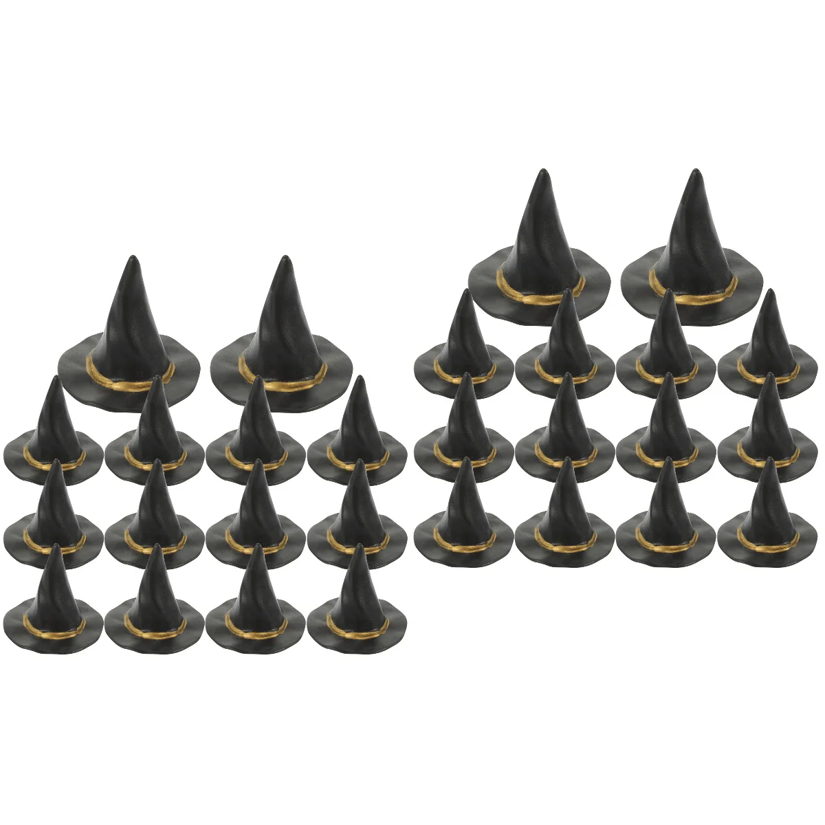 

48 pcs Halloween Mini Witch Hats Party Hat House Scene Layout Decoration