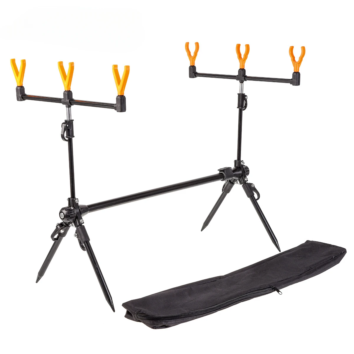 Portable Stainless Steel Telescopic Fishing Pole Pod Quick Overall Disassembly Fishing Rod Holder Stand