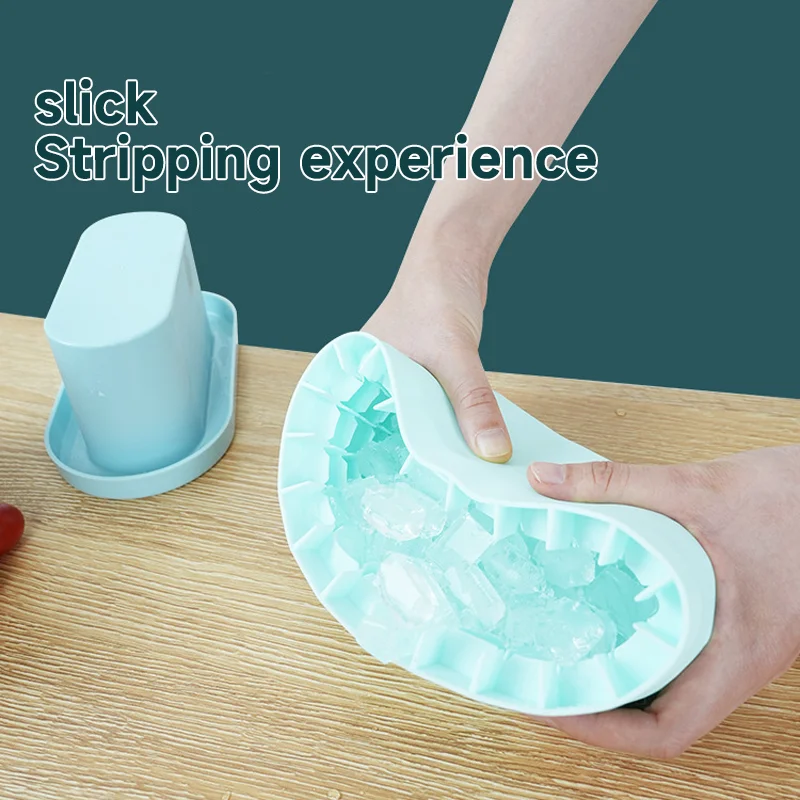 Cylinder Silicone Ice Cube Mold Quickly Freeze Silicone Ice Maker Ices Cup Creative Cylinder Ice Bucket Cup Whiskey Beer Maker