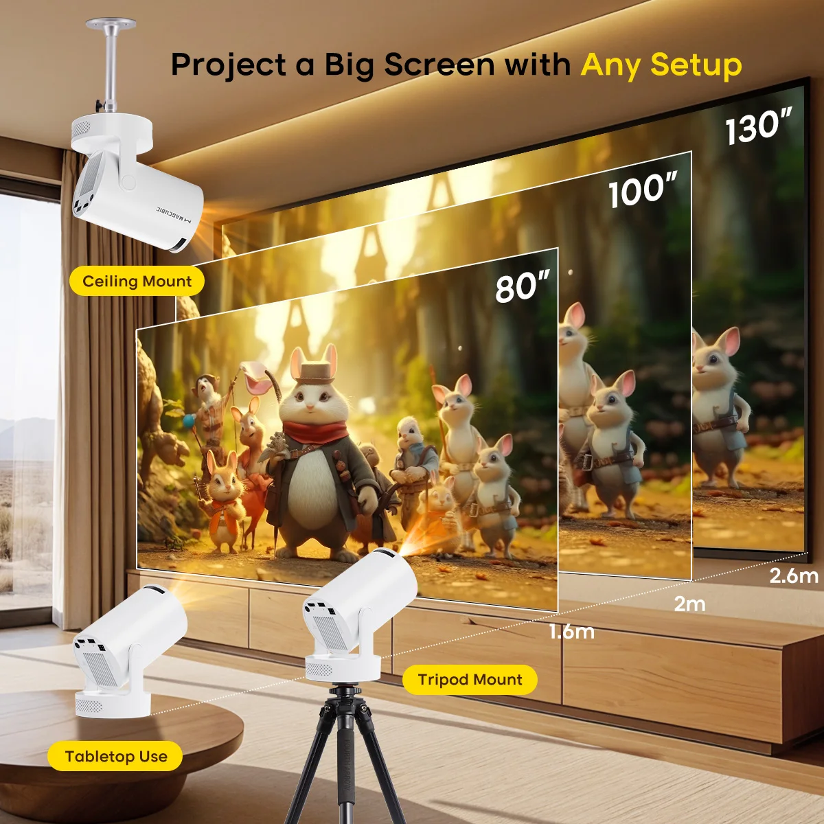 HY300 アンドロイド11ポータブル屋外プロジェクター新品未使用 HY300 アンドロイド 11ポータブル屋外 プロジェクター - メルカリ