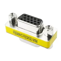 DB15 15Pin VGA Female To Female/Male To Male/Female Rs232 Serial Port Com Connector Mini Gender Changer Adapter Null Modem 4