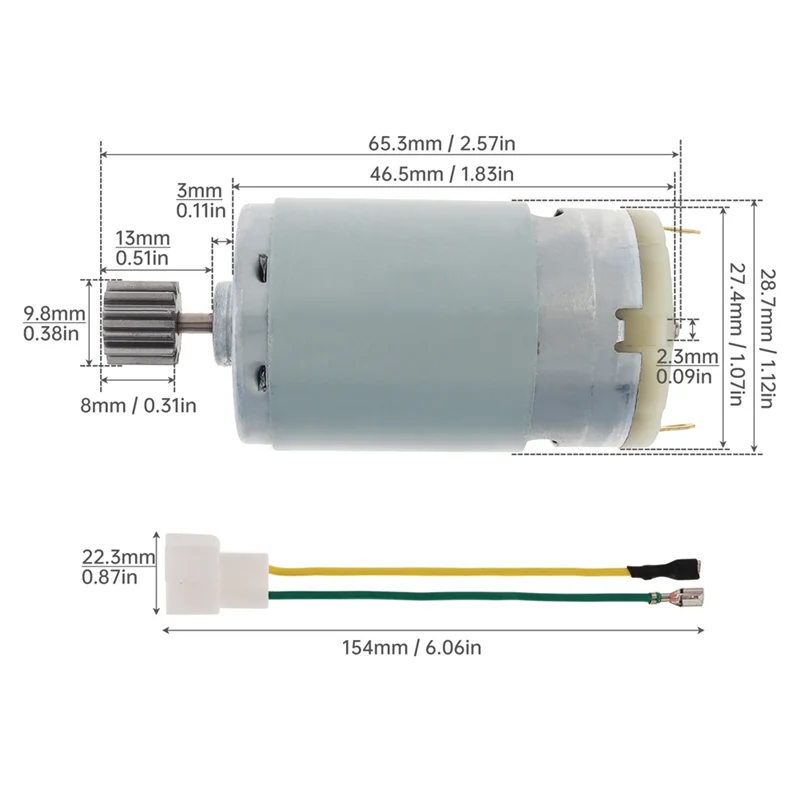 고속 12V DC 모터 R390 12T 20000RPM 전동 모터, 어린이용 전동 자동차, 무선 조종 자동차용