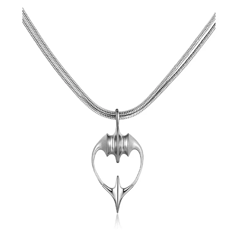 Irregular Silver Color Unisex Necklace Y2K Futuristic Star