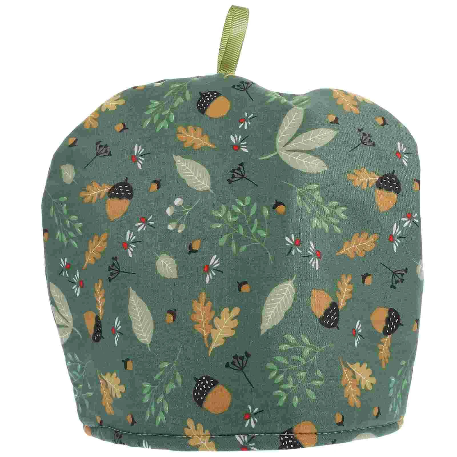 

Teapot Insulation Cover Warm Dust Prevention Kettle Household Anti-scald Cozy Decorative Water Printing Protector Vintage