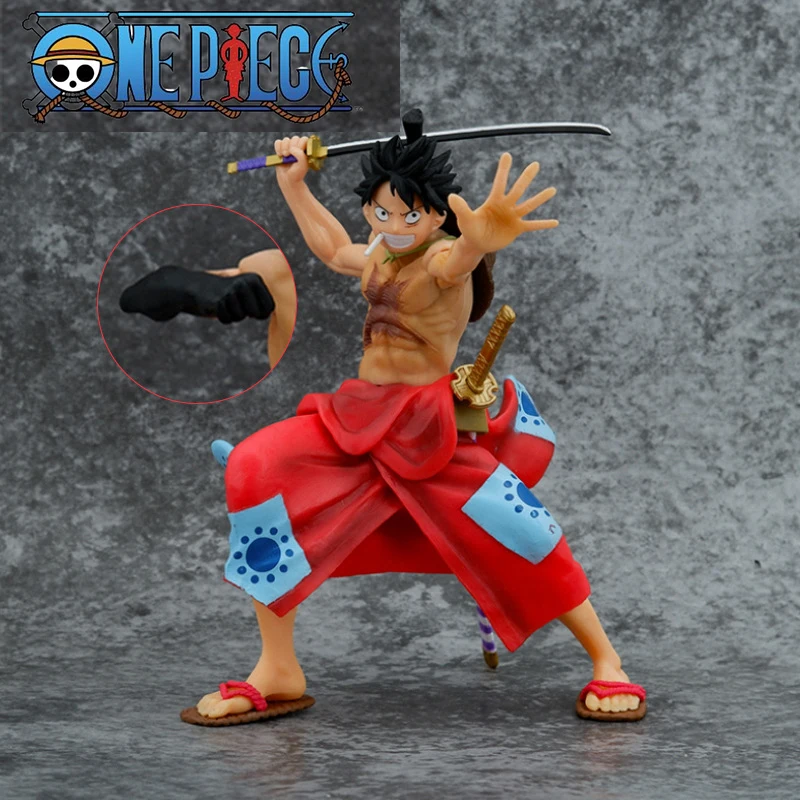 

One Piece Kimono Luffy Armede Luffy Box-Packed Garage Kit Collect Model Ornaments Birthday Gift Children'S Toys