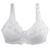 2024 New Sexy  Lace Bras Gather Adjustable 36/80 38/85 40/90 42/95 44/100 46/105 Cup Underwear For Women Large Lingerie