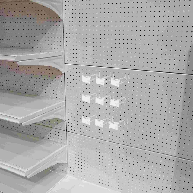 10 Pcs Körömlemez Horgos Pegboard Polc Konzolok Készletek Bolt Fém Szerszám Csapok Horgok Acél Tároló - Image 6