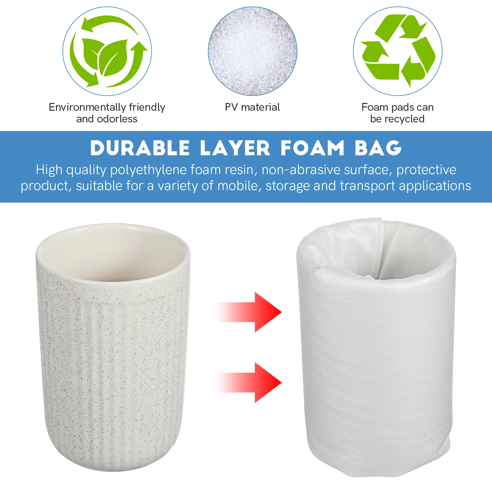 Shockproof packaging bags Lightweight waterproof Storage packing supplies 100 Pcs Foam mailer Office binding combs Spines