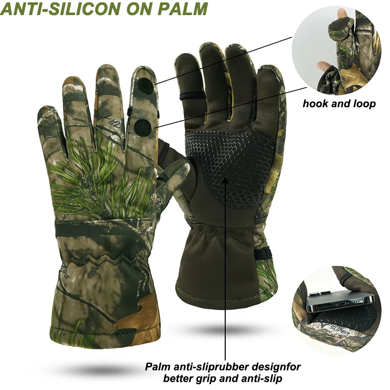 Hunting Gloves Finger/Fingerless Gloves Winter Camo for Outdoor Shooting Archery Fishing Hunting Accessories sports gloves,tactical gloves