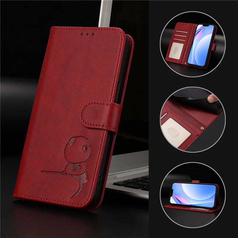 Luxury Flip Leather Wallet Case - Magnetic Book Style Phone Cover & Card Holder
