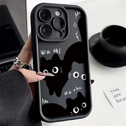 Stylish Little Black Cat Cute Phone Case for Moto E40 4G (TYB-295KXX79A2)