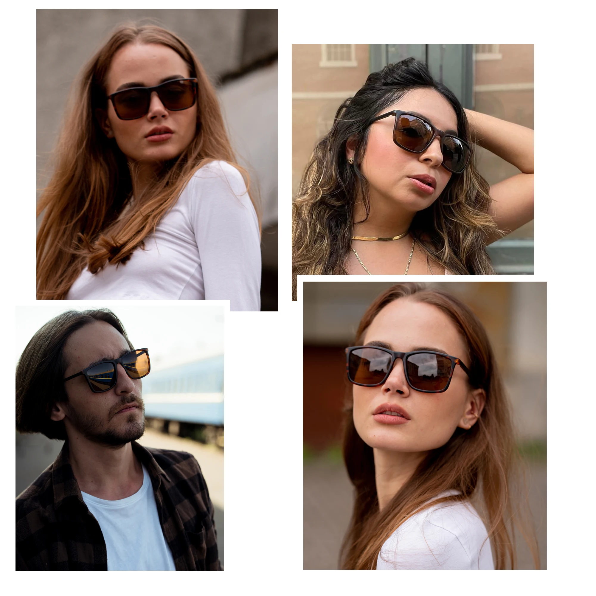 Vintage Square Polarized Men Women Brand Designer Retro Driving Sunglasses UV400_voghion.com