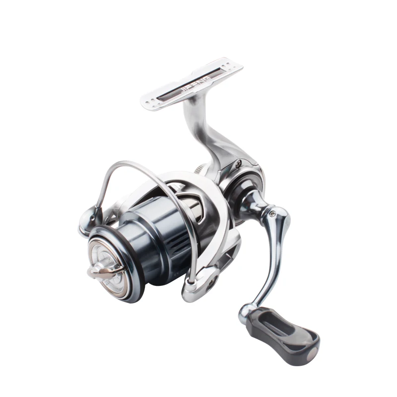 

Kawa New Fishing Reel Spinning Wheel Max Drag 5kg 6+1BB Ratio 5.2:1 Double Single AlloyHandle With Stand Alloy Spool Carbon Knob