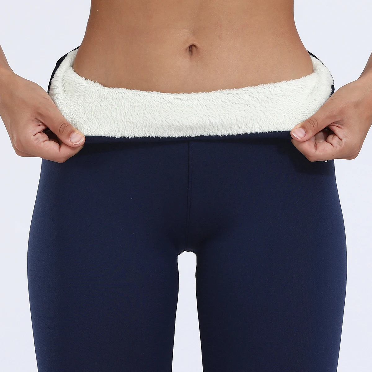 Super Kuschelige Fleece-Leggings Für Damen - Hochtailliert & Extra Warm Für Den Winter