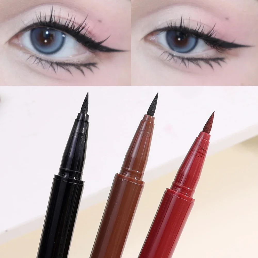 

Heallor долговечная подводка для глаз жидкая ручка водостойкая быстросохнущая гладкая шелковистая Косметика Красивая матовая подводка для глаз Лежащая шелкография карандаш Co