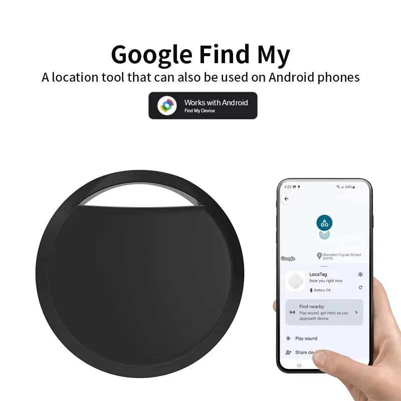 Anti-loss Device for Google Find Smart Child Finder Pet Car GPS Lost Tracker Compatible with Android System gps locator anti lost tracker anti lose tracker item locator anti lost locator