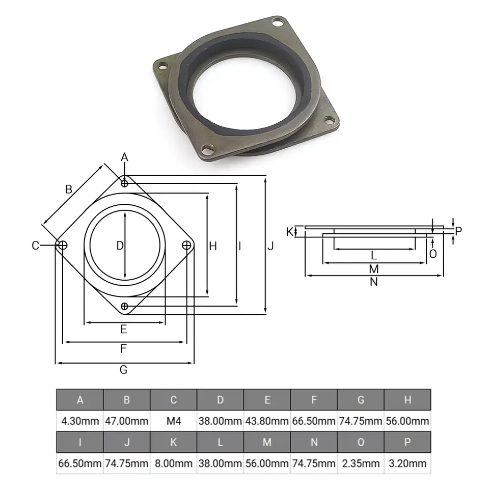 2Pcs Bronze Rubber Metal Vibration Damper for Nema 17 23 Stepper Motor 42 57 Shock Absorber Noise Reduction CNC 3D Printer image 3