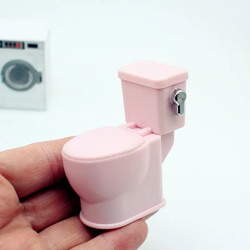 Miniature Toilet Seat Barbie Toilet Diy 1:12 Dollhouse Miniature