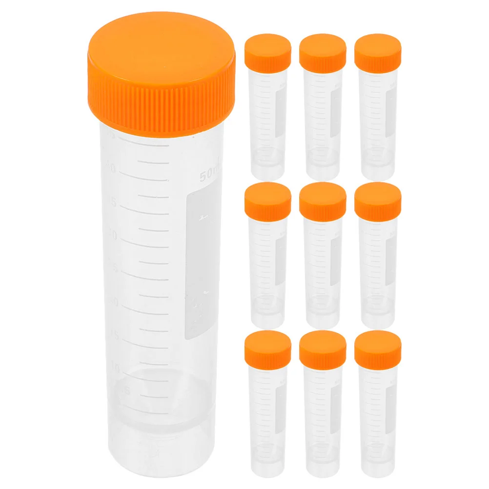 

10pcs Test Tubes Centrifuge Test Tubes Scientific Experiments Test Tubes Liquid Containers