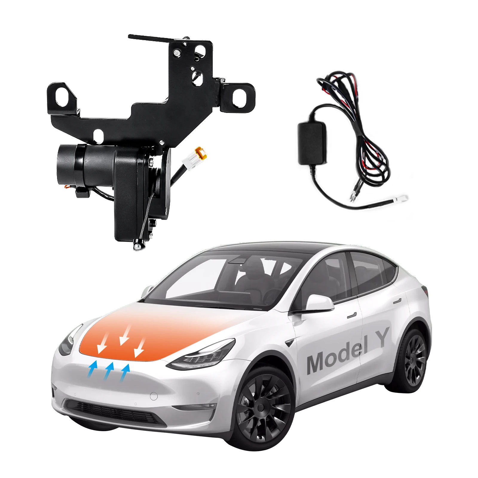 Ruiyyco Мягкое закрывание Frunk для Tesla Model 3 Y S X 2021-2024 - Электрическая присоска и автоматическая блокировка переднего багажника