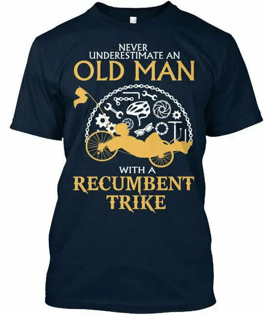 Old Man With A Recumbent Trike-T-Shirt Premium Mai Sottostimata