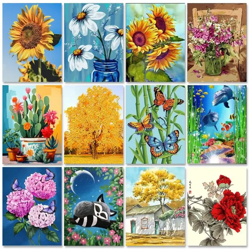 

Картина маслом по номерам SDOYUNO, 60x75 см