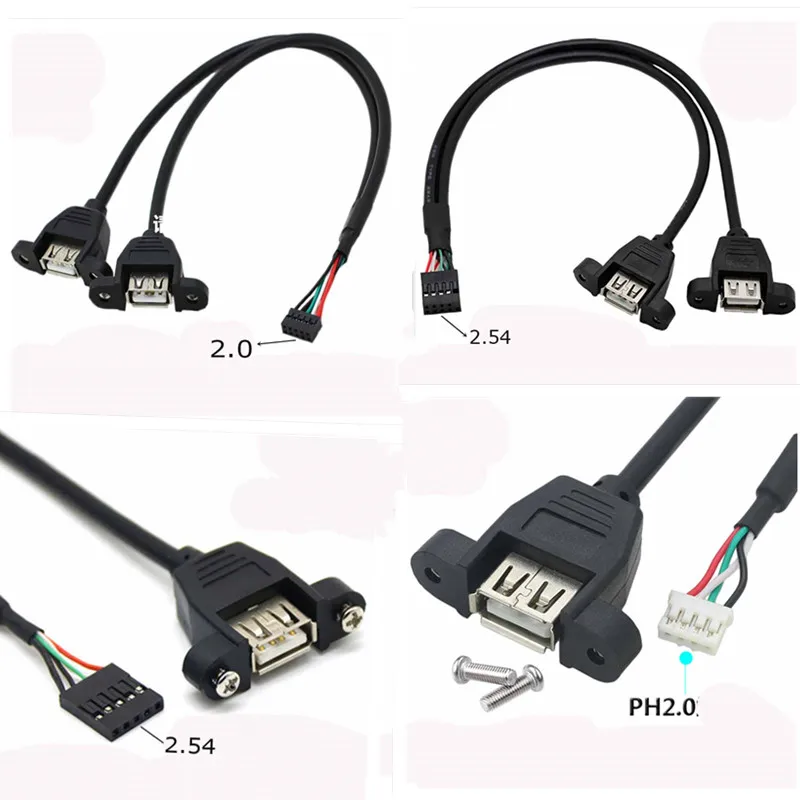 

Usb-кабель для материнской платы с 9 контактами на два порта