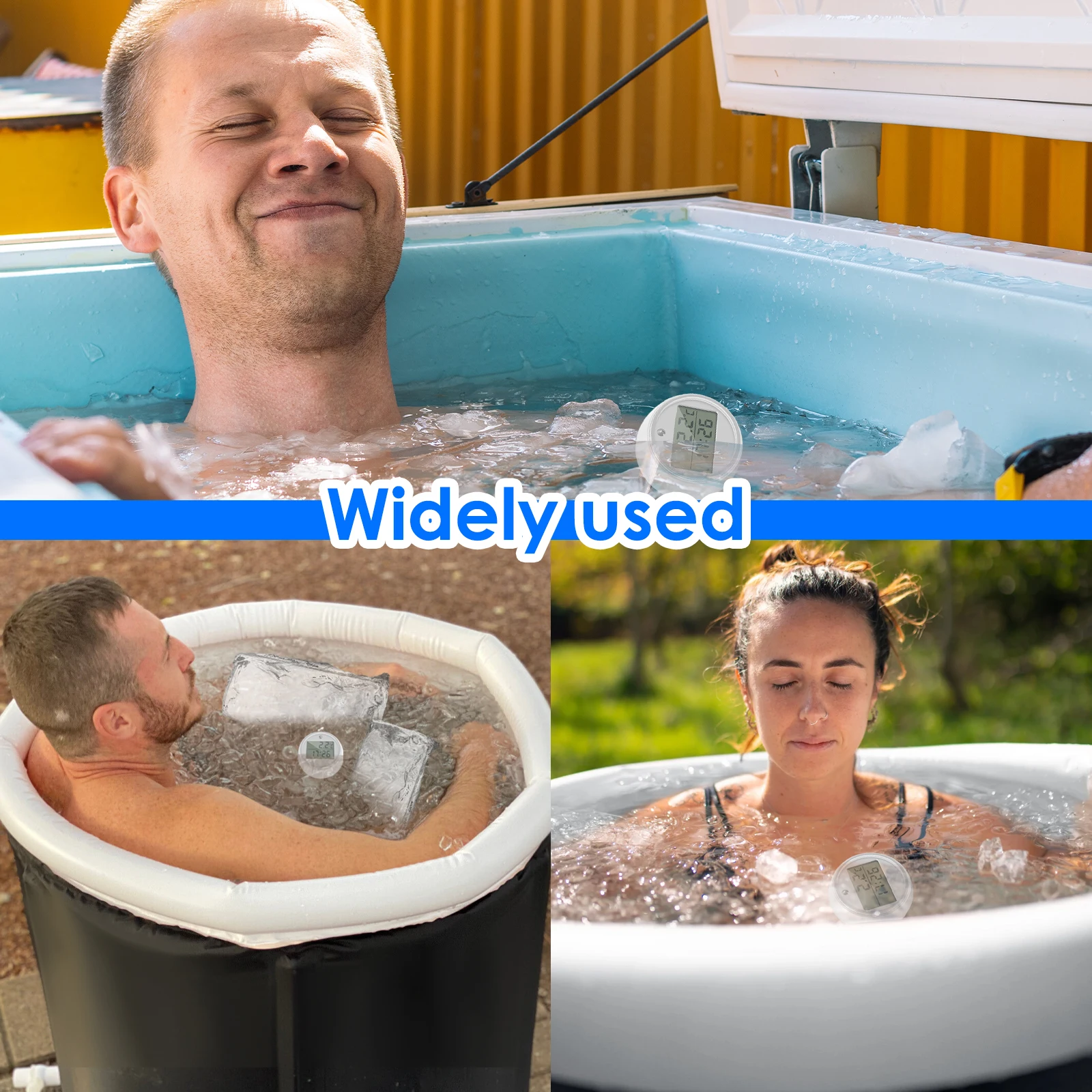 Floating Pool Thermometer Ice Swimming Bath Water Clear Digital LCD Temperature Monitor with Flashing Light LED for -31&deg;F～150&deg;F water thermometer digital thermometer non medical thermometer
