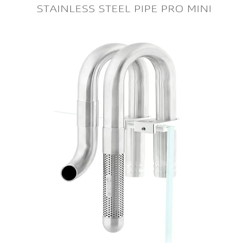 

New Mini Stainless Steel Inlet And Outlet Pipes 1.5MM Microporous Filter Inlet 12mm 16mm Including Pipe Holder