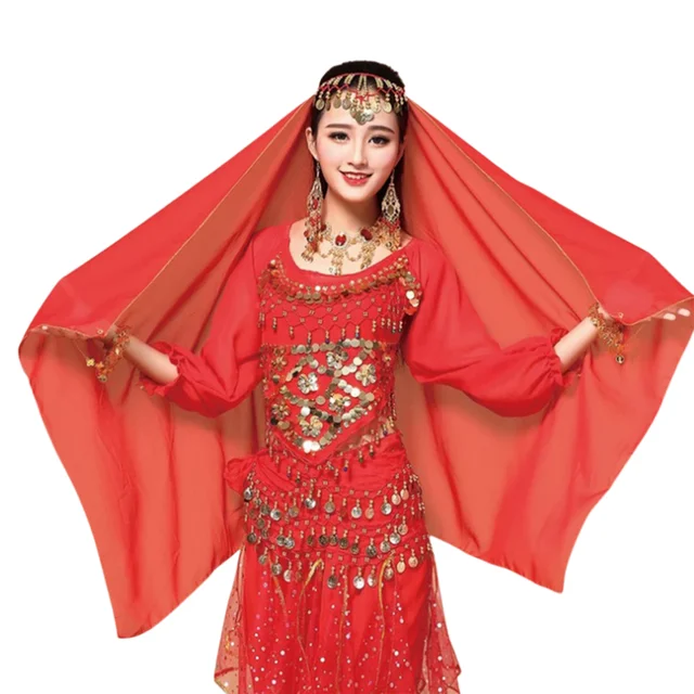 Conjunto de 3 piezas para mujer, traje de danza del vientre, disfraz de  India, Triba, gitana, danza del vientre - AliExpress