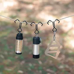 Outdoor Feet Storage Hook Anti-slip Ultra-light Portable S-hook Camping Storage Gadget S Hook Clothesline