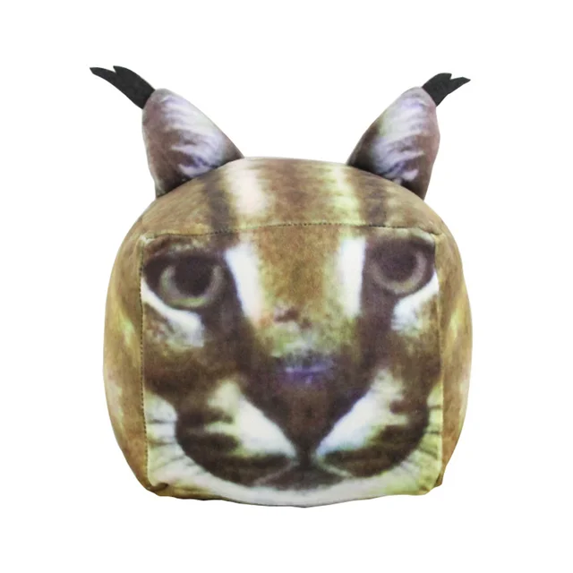 Roblox Raise A Floppa Simulation Cube Cat Caracal Plush Doll