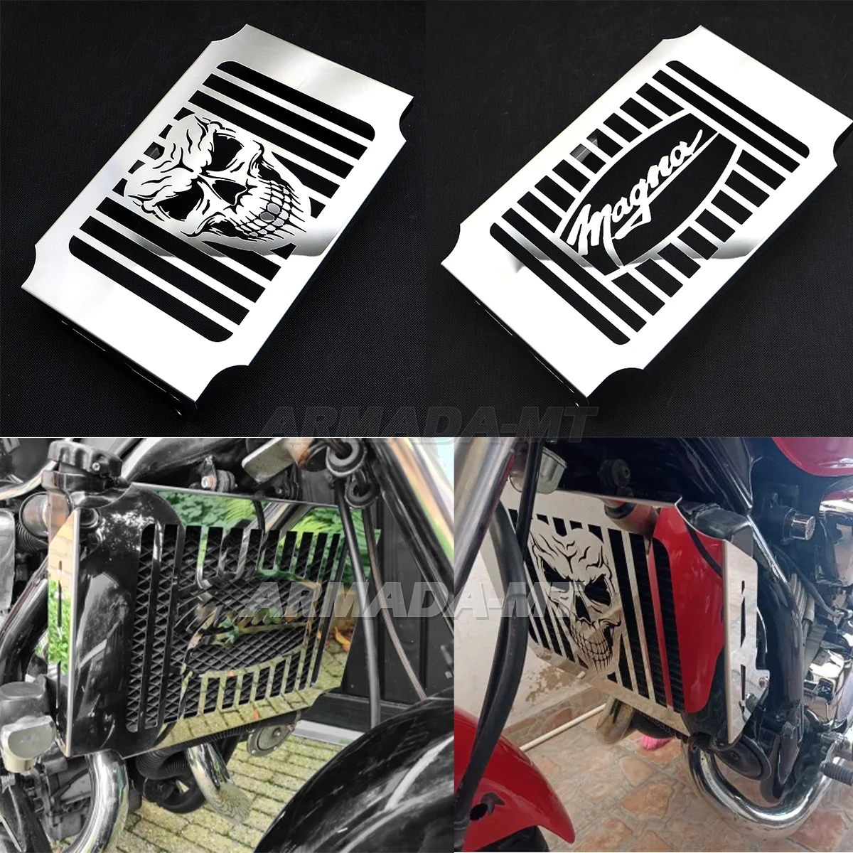 Motorcycle Parts Radiator Cover Water Tank Cooler Caps Grille Guard Fairing Protector For Honda Magna VF 750 VF750 1994-2004