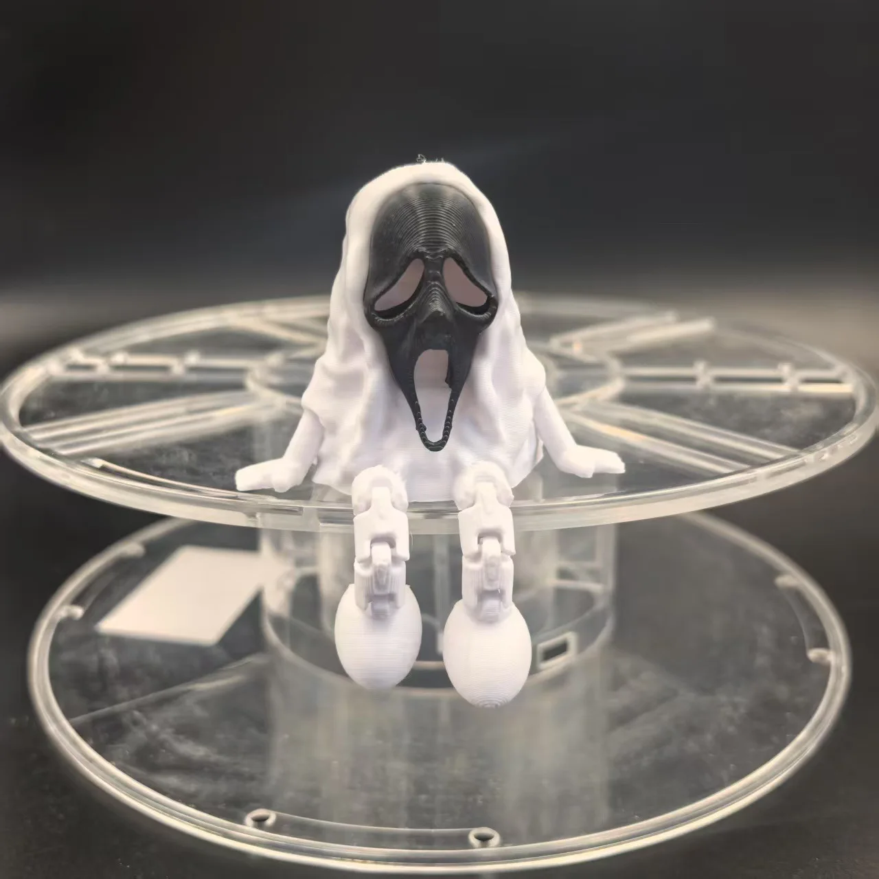 Halloween 3D Printing Ghost Fidget Toys Figures Multi-joint Movable for Home Accessories Kids Prank Gift Living Room Decoration