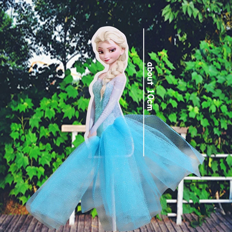 thumbnail image 1 of 1/2/5/10 piezas de decoraciones para tartas de Disney Princess Frozen Blancanieves Sofía niña cumpleaños baby shower cupcakes Toppers boda pastel bandera, 1 of 5